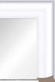 Зеркало «Эмели» белое