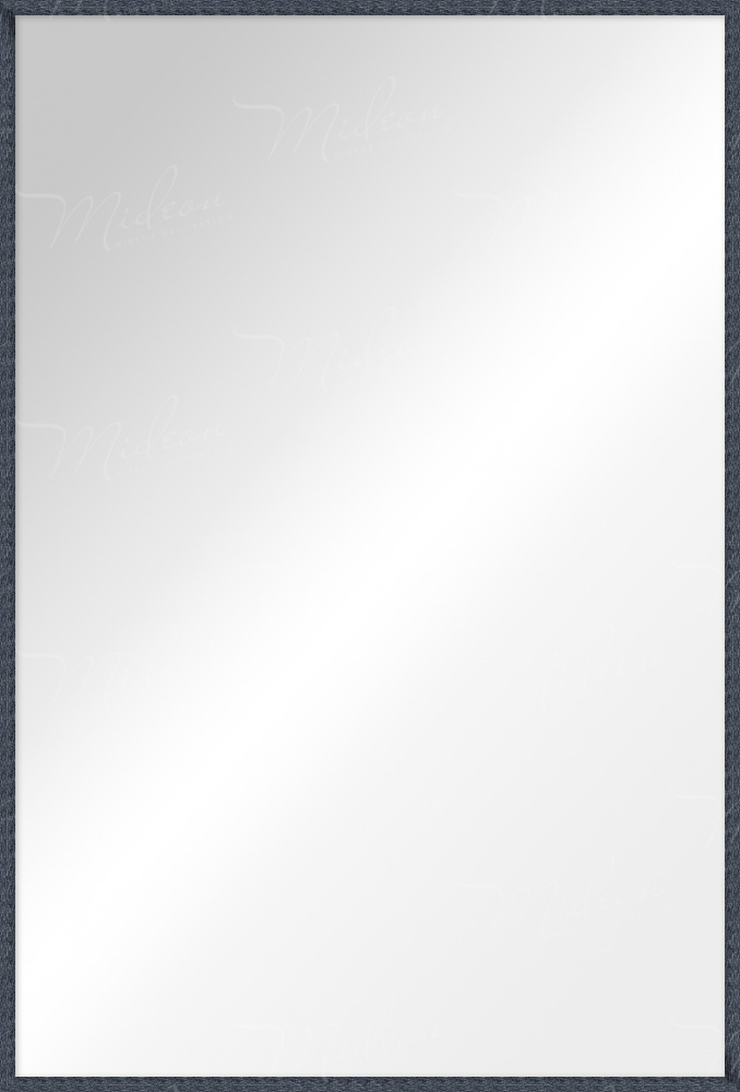 Зеркало в алюминиевой раме 08 «Премиум Черный Глянец Браш» — фото 4